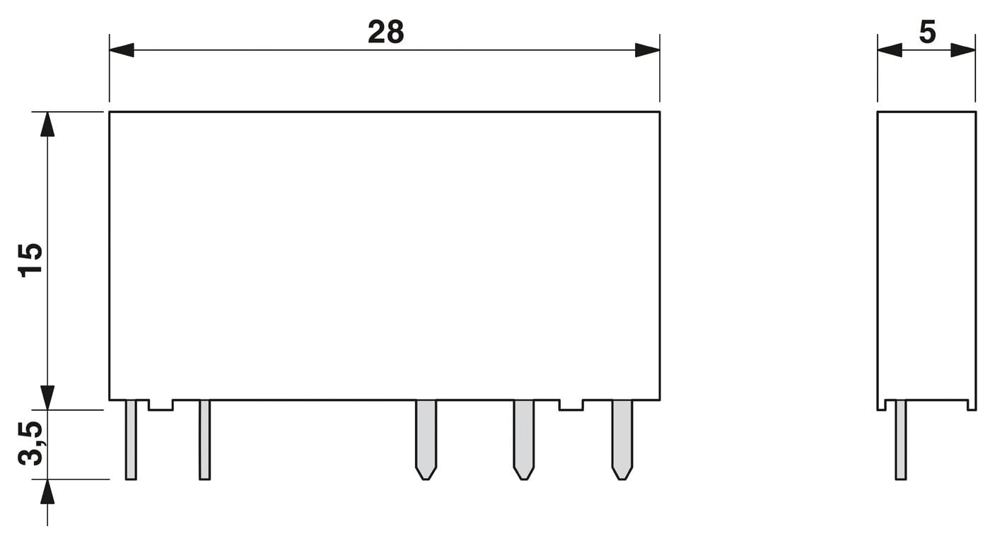 PHOENIX CONTACT SLIM RELAY - REL-MR- 24DC/21 - ARTICLE NO. 2961105 (PACK OF 10) ONLY RELAY