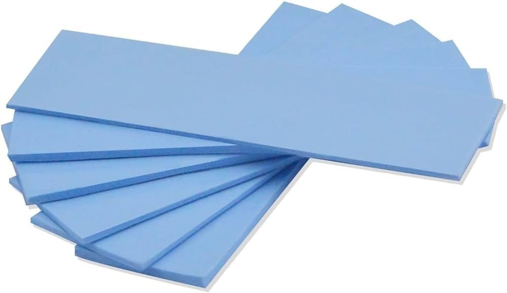 TRUEBOND Thermal Pad 400x200x1mm Thermal Conductive Silicone Pads with 9W/(m⋅K) Thermal Conductivity, Soft Safe Simple to Apply for SSD CPU GPU LED IC Chipset Cooling - Blue