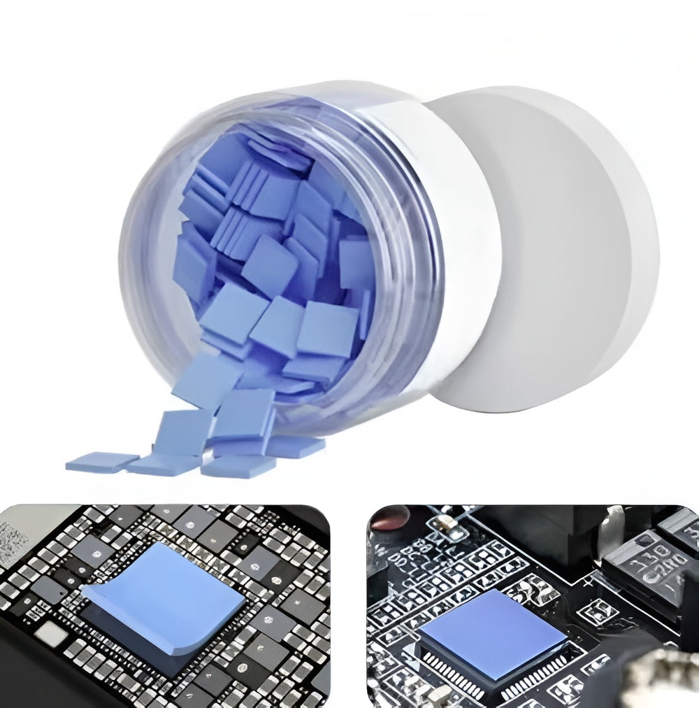 TRUEBOND 9w/mk Thermal Silicone Pad Size- 145x145 Soft Safe Simple to Apply for SSD CPU GPU Chipset Cooling (Pack of 1) (Grey, Thikness-4 MM)