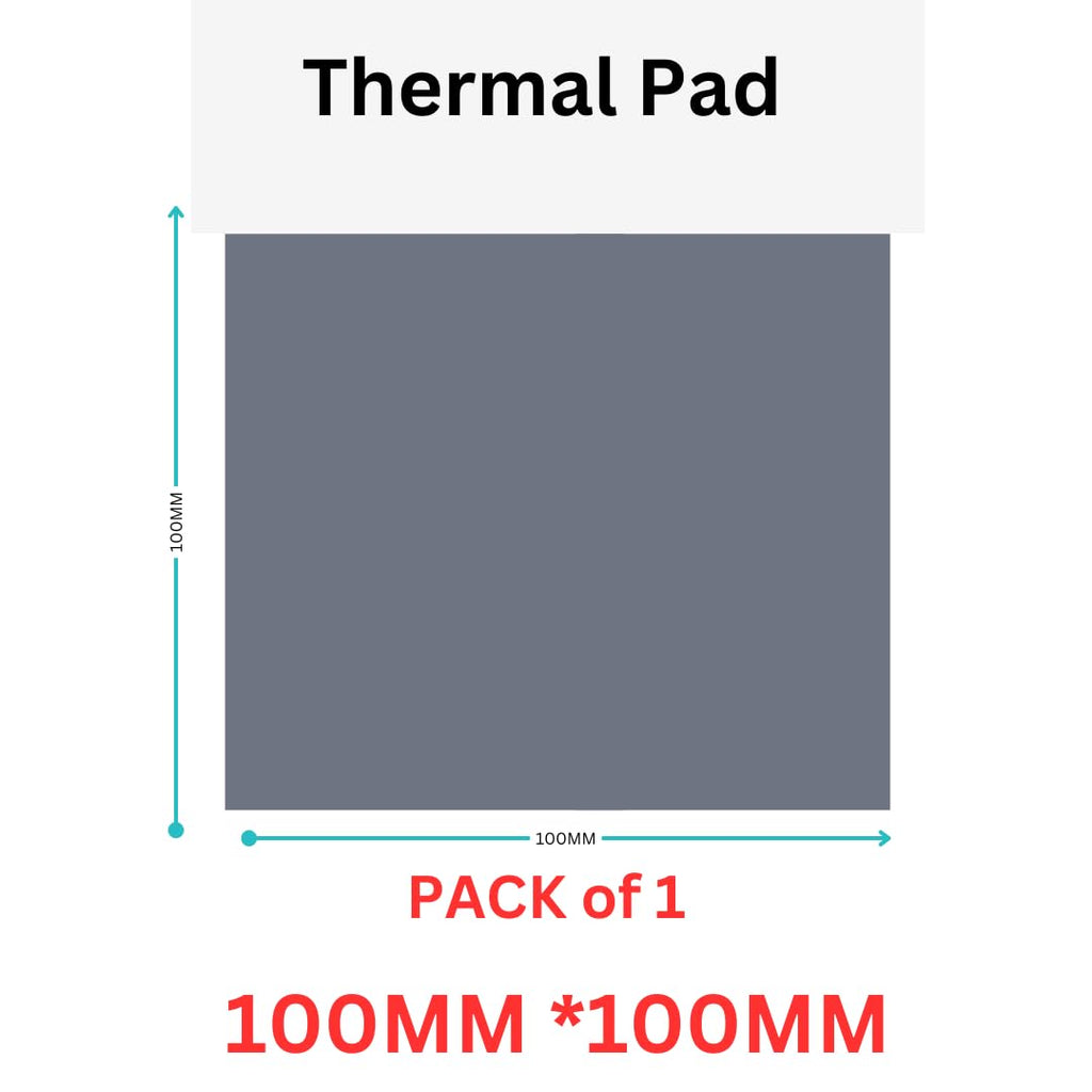 AR Thermal Pad 3W/mk (Thermal conductivity) 100x100x1.5mm. Excellent Heat Conduction, Ideal Gap Filler. GREY