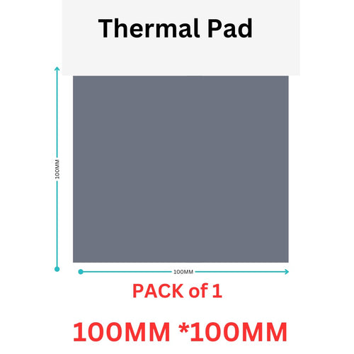 AR Thermal Pad 12W/mk (Thermal conductivity) 100x100 THICKNESS-1.5mm. Excellent Heat Conduction, Ideal Gap Filler. GREY