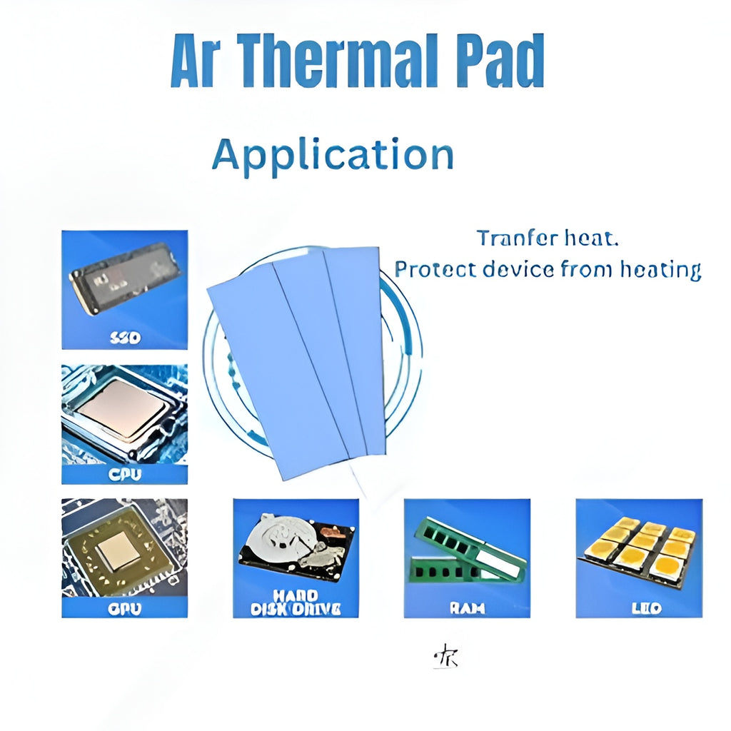 TRUEBOND 3w/mk Thermal Silicone Pad Size- 145x145x2mm Soft Safe Simple to Apply for SSD CPU GPU Chipset Cooling (Pack of 1) (Grey, Thikness-0.5 MM)