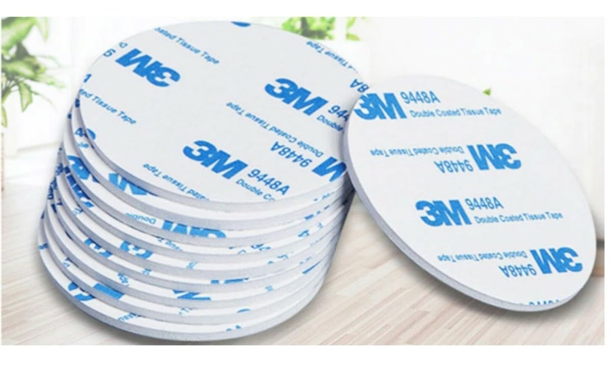 3 m Double sided Foam Die Cut Tape Round Circle Self Adhesive (Pack of 5)