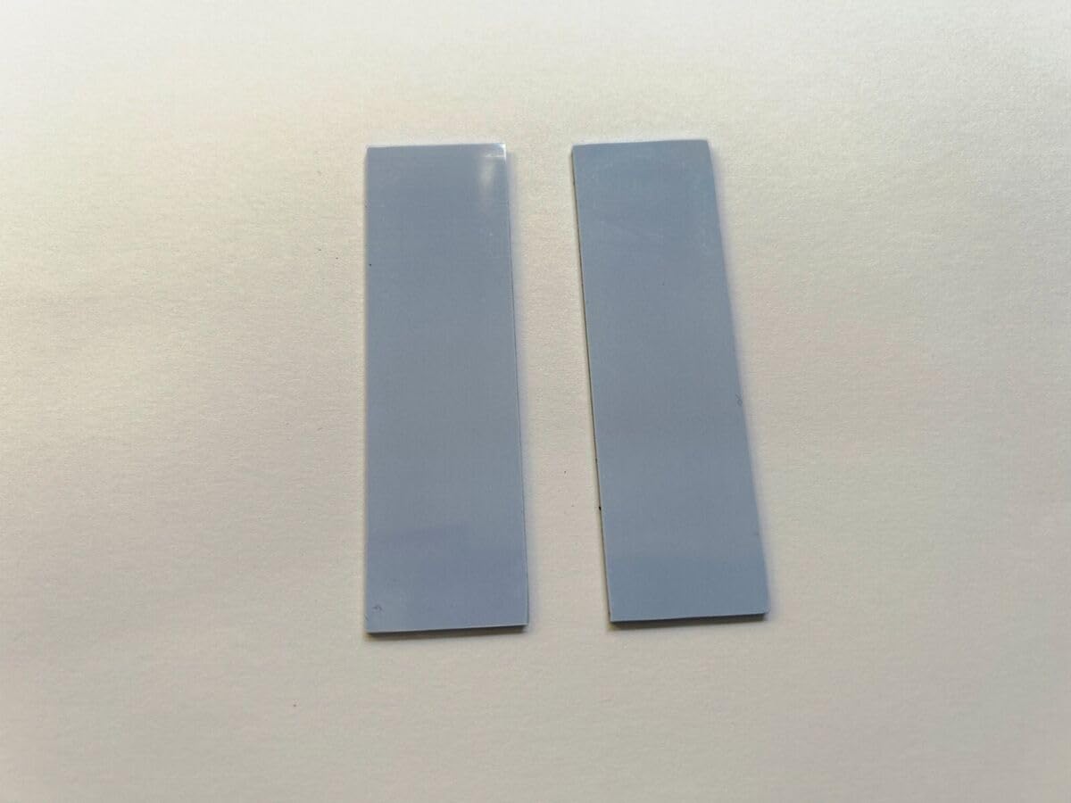 TRUEBOND 2 Pack Thermal Pad Thermal Conductive Silicone Pads with 9.0 W/(m⋅K) Thermal Conductivity, Soft Safe Simple to Apply for SSD CPU GPU LED IC Chipset Cooling (Grey, 20X67X3 MM)