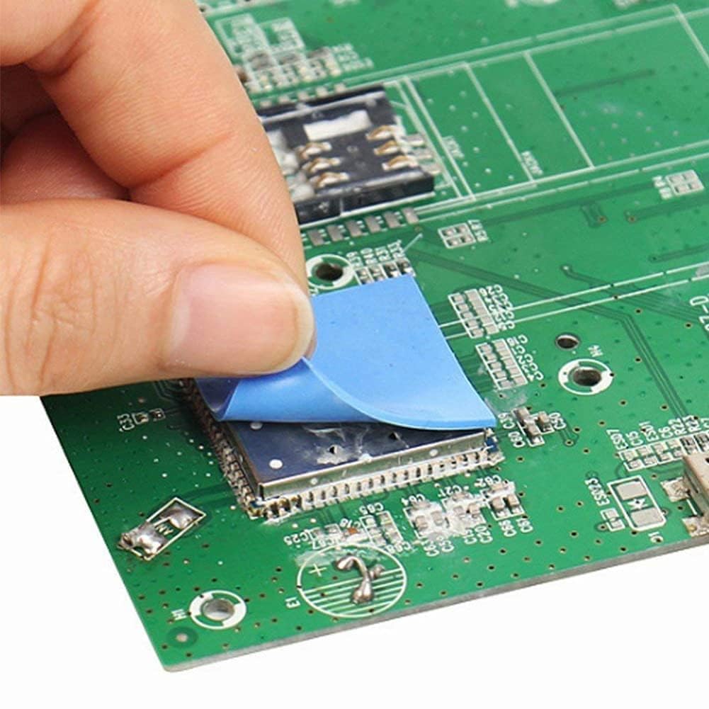 TRUEBOND 12w/mk Thermal Silicone Pad Size- 290x290x1.5mm Soft Safe Simple to Apply for SSD CPU GPU Chipset Cooling - BlUE (Pack of 1)