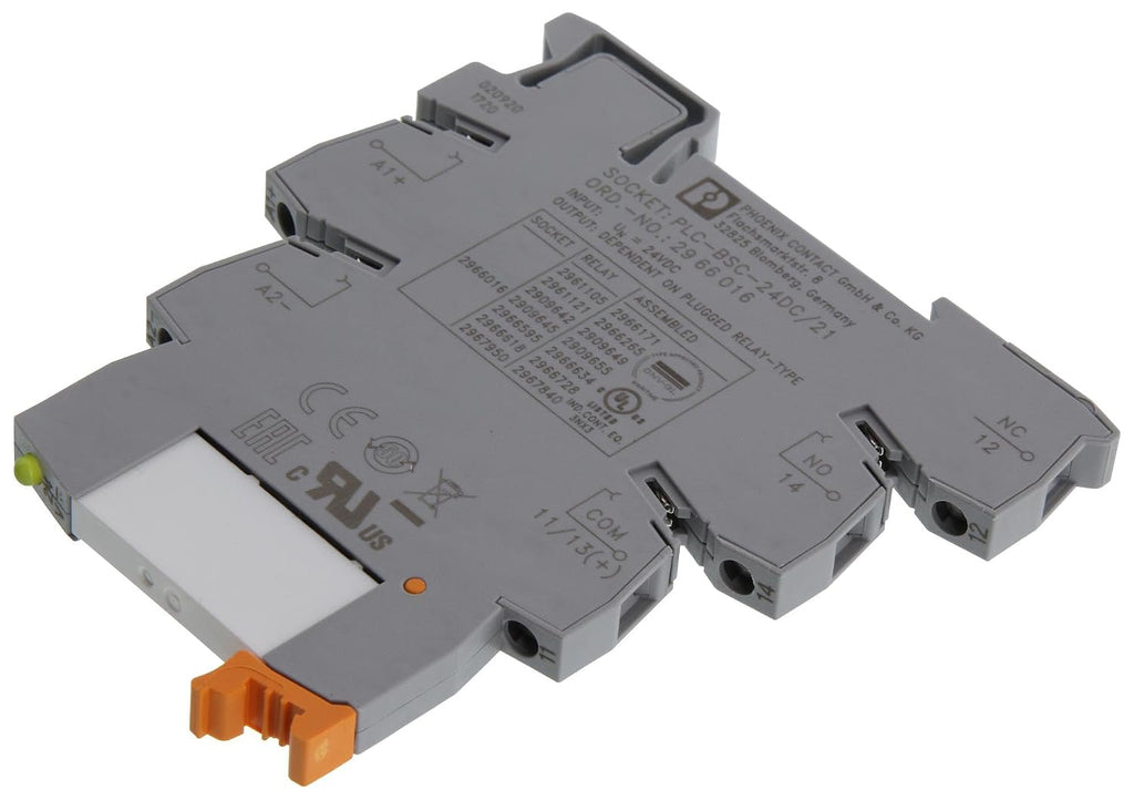 PHOENIX CONTACT RELAY MODULE PLC-RSC- 24DC/21-2966171 Relay Module (PACK OF 10) RELAY + BASE
