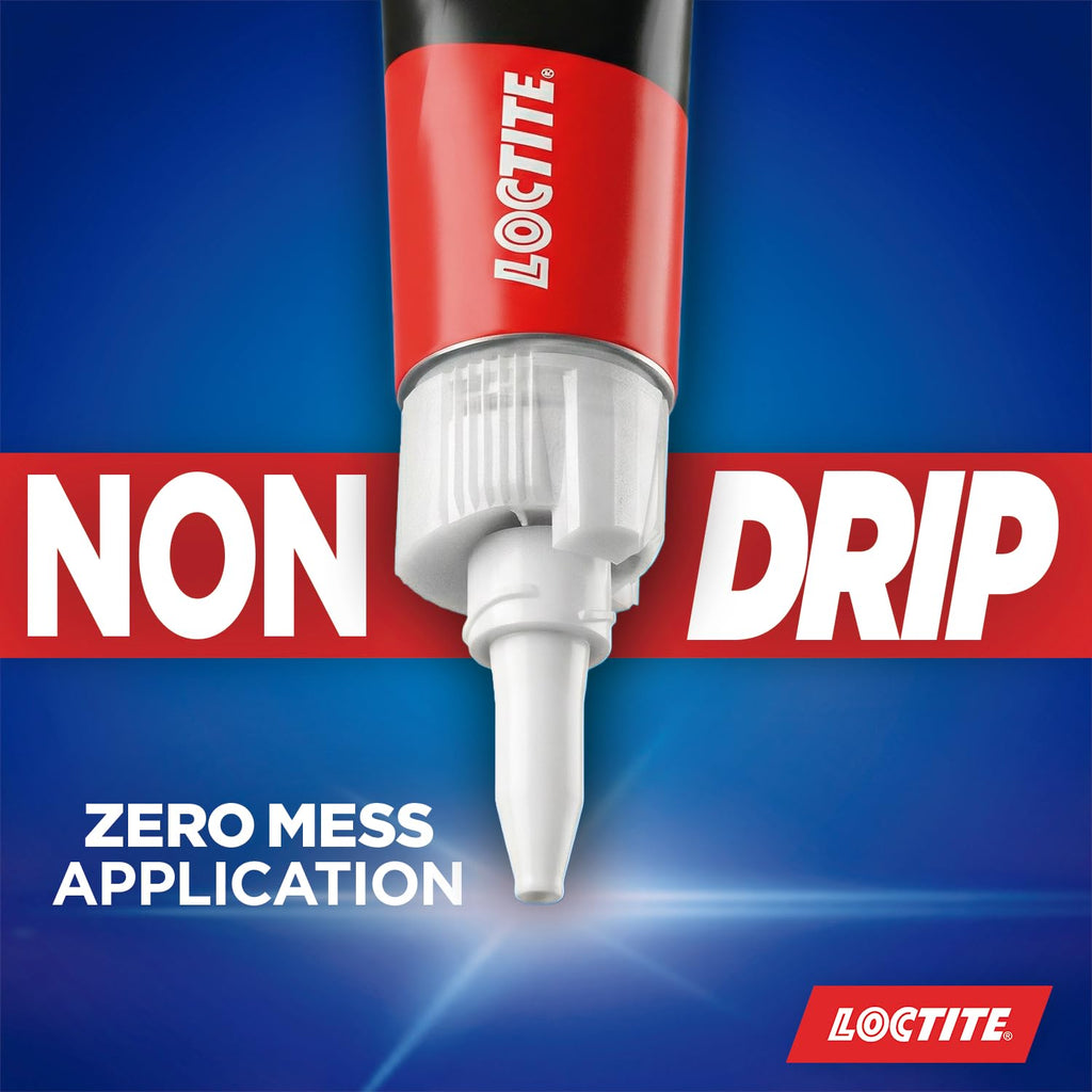 Loctite Mini Trio Power Gel for Repairs, All Purpose Glue compatible with china, rubber,wood,metal,plastic, Easy to Use Clear, transparent formula, Anti-clog cap, 3 x 1g