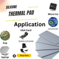 TRUEBOND Thermal Pad Thermal Conductive Silicone Pads with 9.0 W/(m⋅K) Thermal Conductivity, Soft Safe Simple to Apply for SSD CPU GPU LED IC Chipset Cooling (PAck of 2) (Grey, 20X67X1 MM)