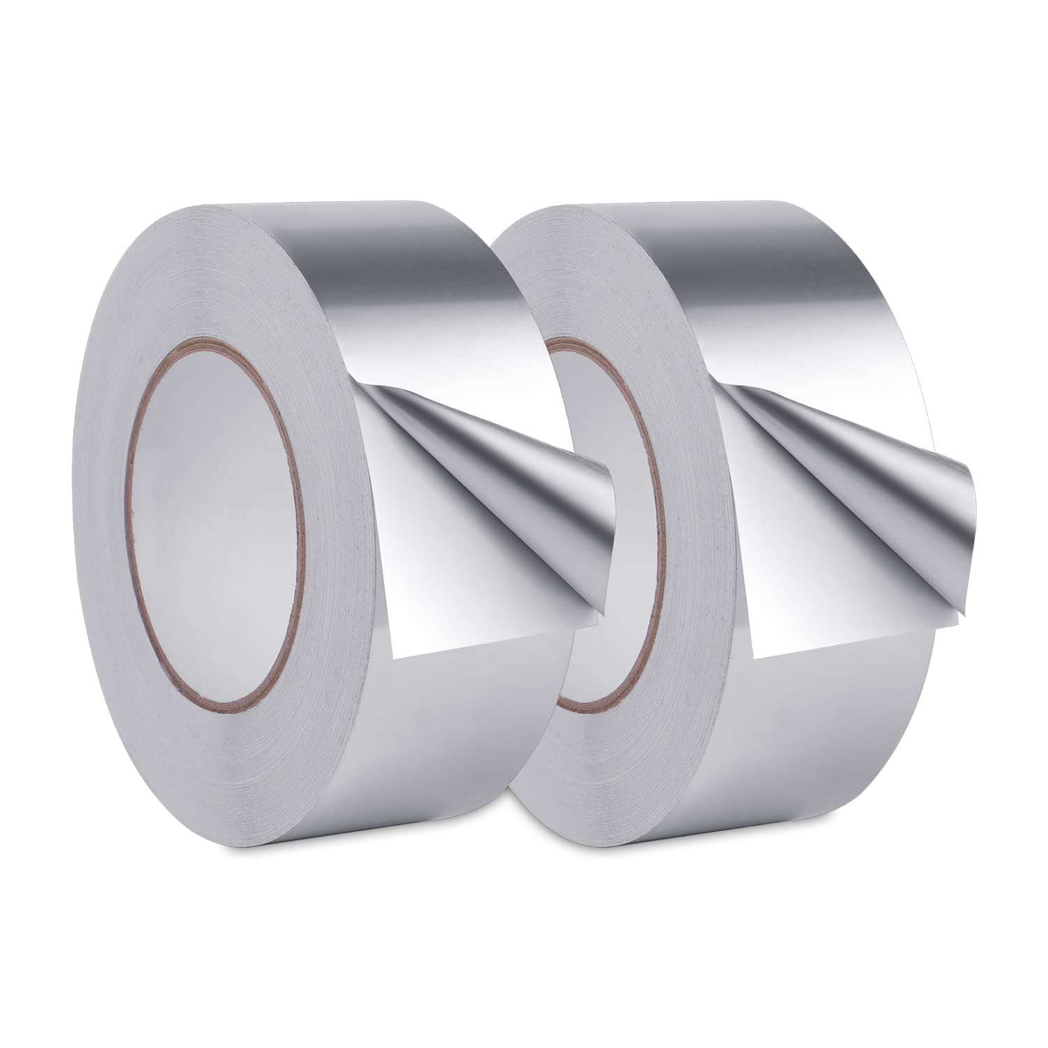 AR Aluminium Foil Tape Silver Tape 20 Meters in Length 72mm Foil Tape for Air Duct Joining, Used for AC Ducting, Pipe Work, High Temprature Ducting Tape Pack of 2