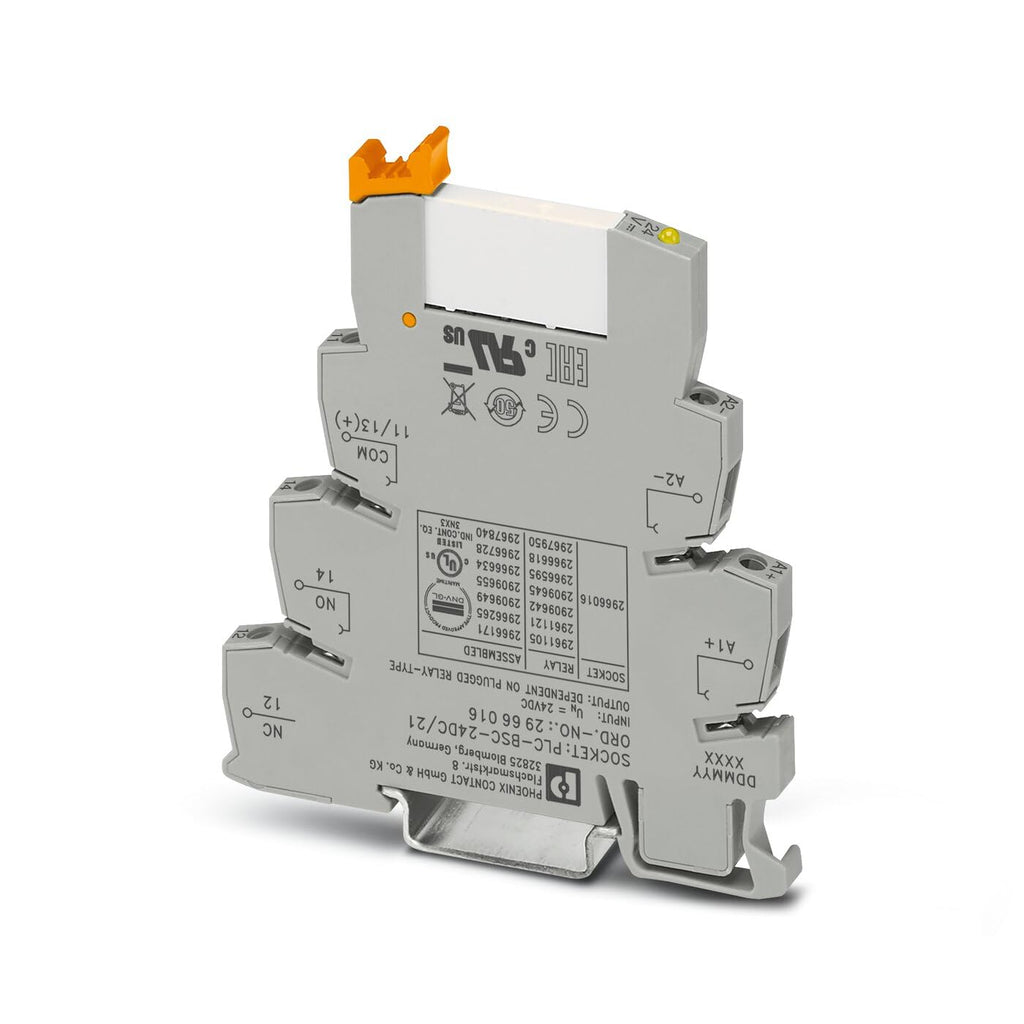 PHOENIX CONTACT RELAY MODULE PLC-RSC- 24DC/21-2966171 Relay Module (PACK OF 10) RELAY + BASE