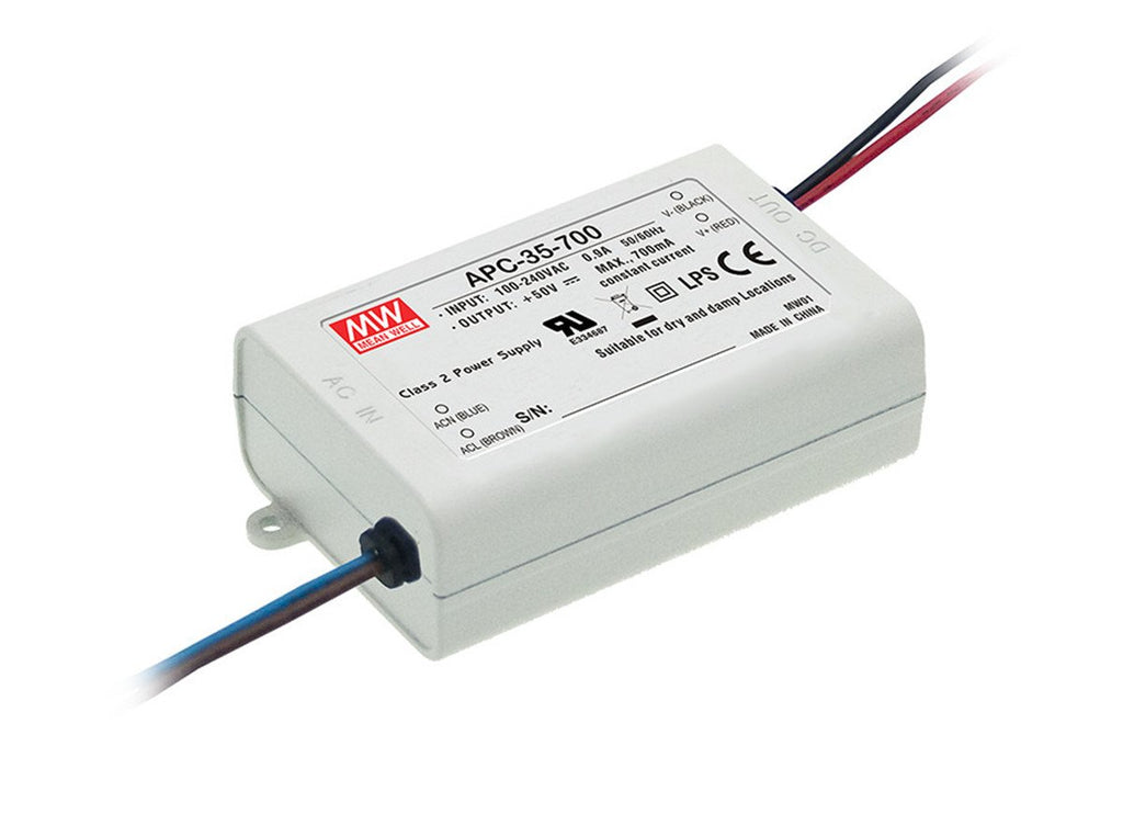 MeanWell LED Power Supply 35W 15-50V 700mA CC
