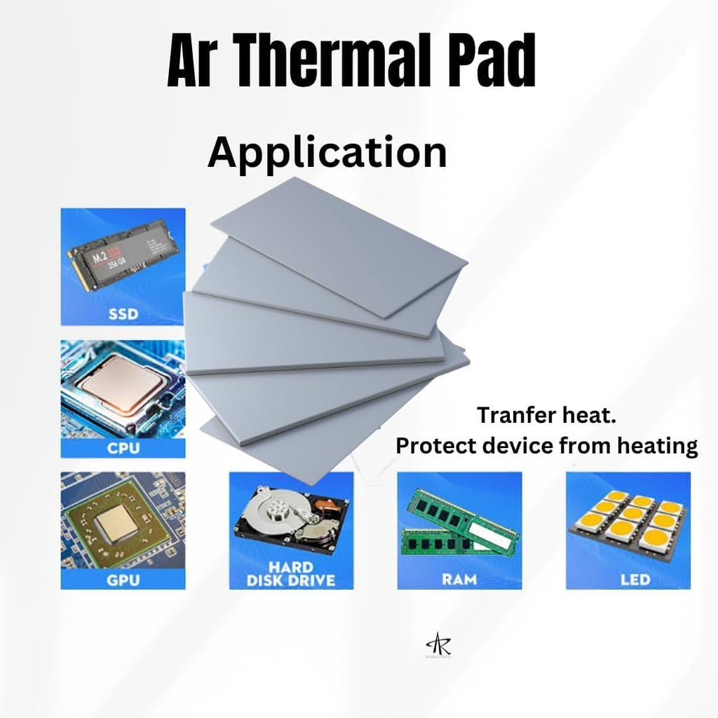 TRUEBOND 2 Pack Thermal Pad Thermal Conductive Silicone Pads with 9.0 W/(m⋅K) Thermal Conductivity, Soft Safe Simple to Apply for SSD CPU GPU LED IC Chipset Cooling Grey (Grey, 20X67X2 MM)