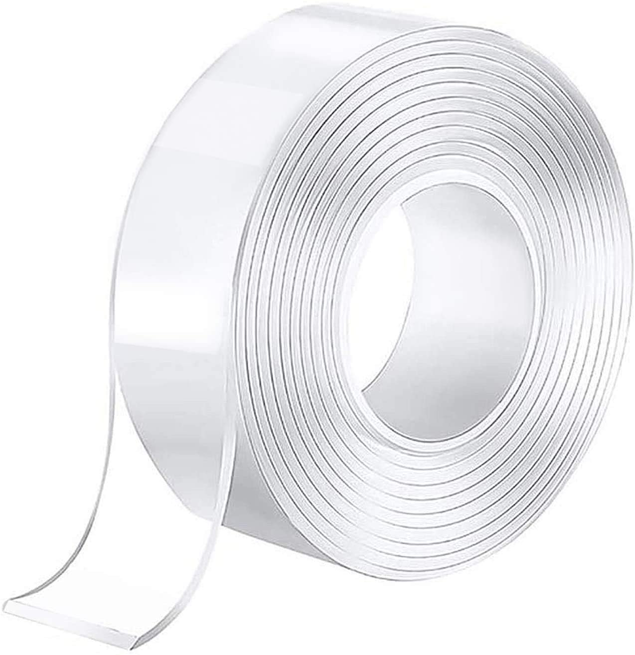 AR Nano Double Sided Tape, Multipurpose Super Sticky Gel Grip Mounting Tape,(Size-24mm x 5mtr) Thickness 1.2mm Washable, Reusable, No Residue, for Home & Office