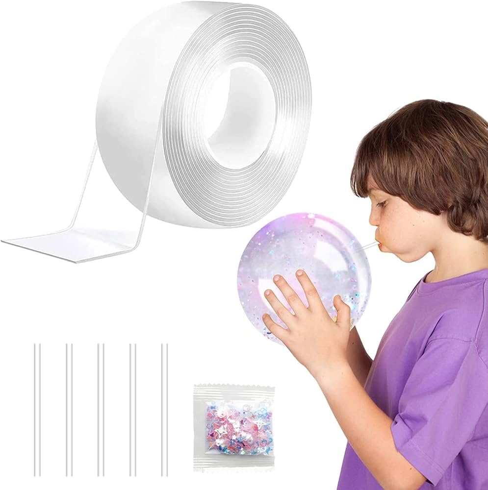 AR Nano Double Sided Tape, Multipurpose Super Sticky Gel Grip Mounting Tape,(Size-24mm x 5mtr) Thickness 1.2mm Washable, Reusable, No Residue, for Home & Office