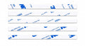 AR TAPES & PLASTICS 3 m Die Cut Strips Two Double Sided Self Adhesive Tape (Pack of 5)