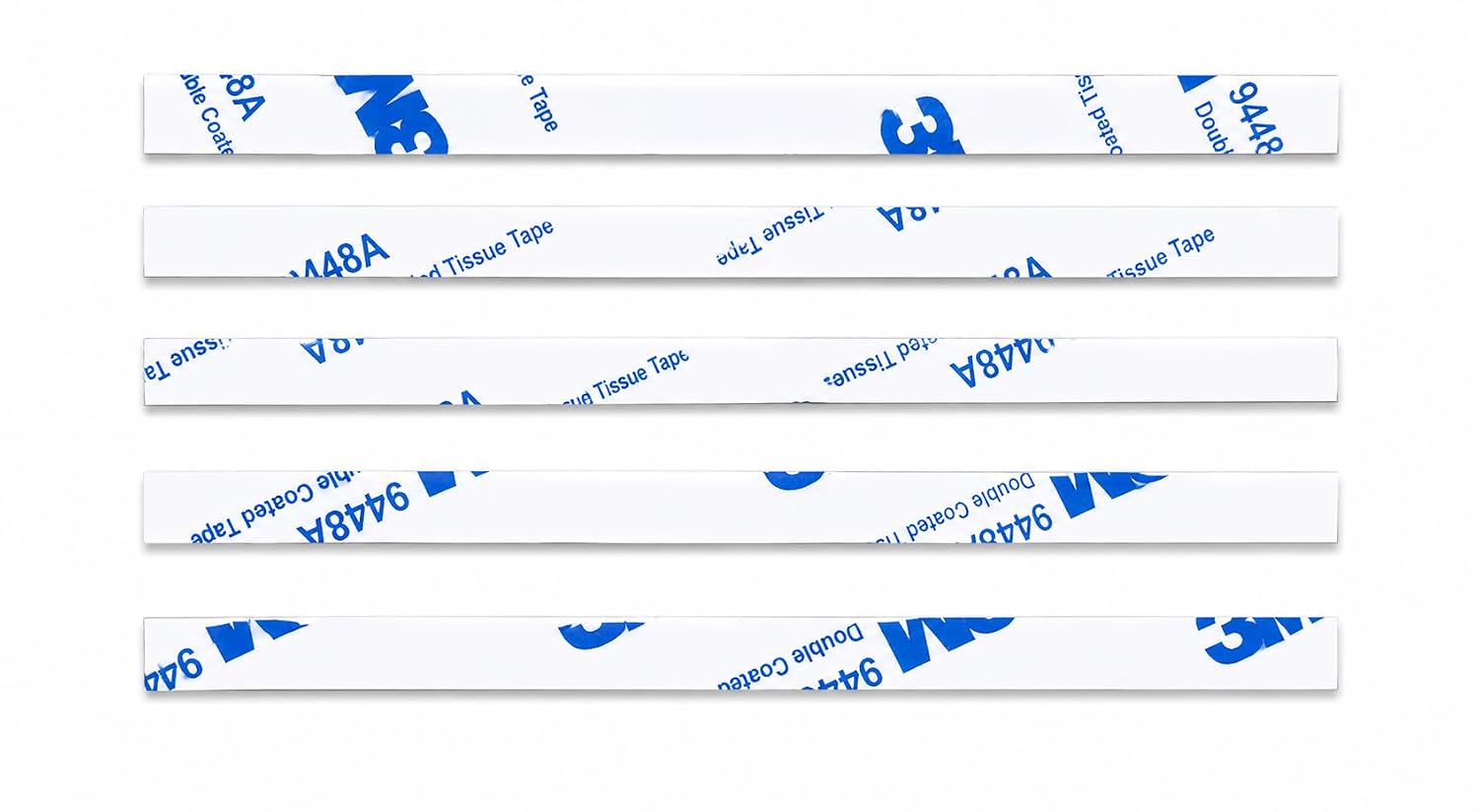 AR TAPES & PLASTICS 3 m Die Cut Strips Two Double Sided Self Adhesive Tape (Pack of 5)