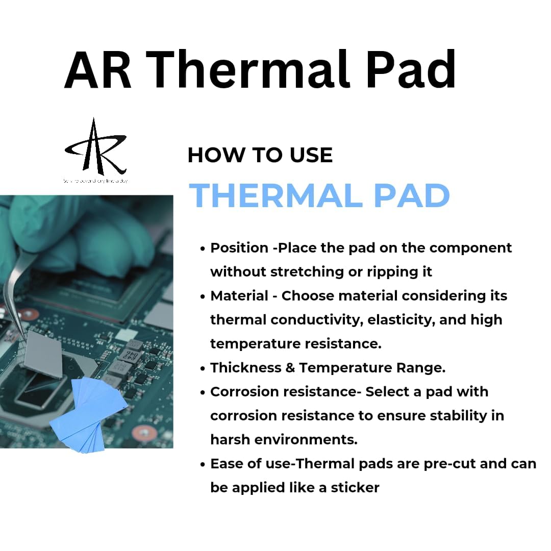 TRUEBOND Heatsink Thermal Conductive Silicone Pad Size (100 x 100 MM) 12 W/(m⋅K) Thermal Conductivity, Soft Safe Simple to Apply for SSD CPU GPU LED IC (4 MM)