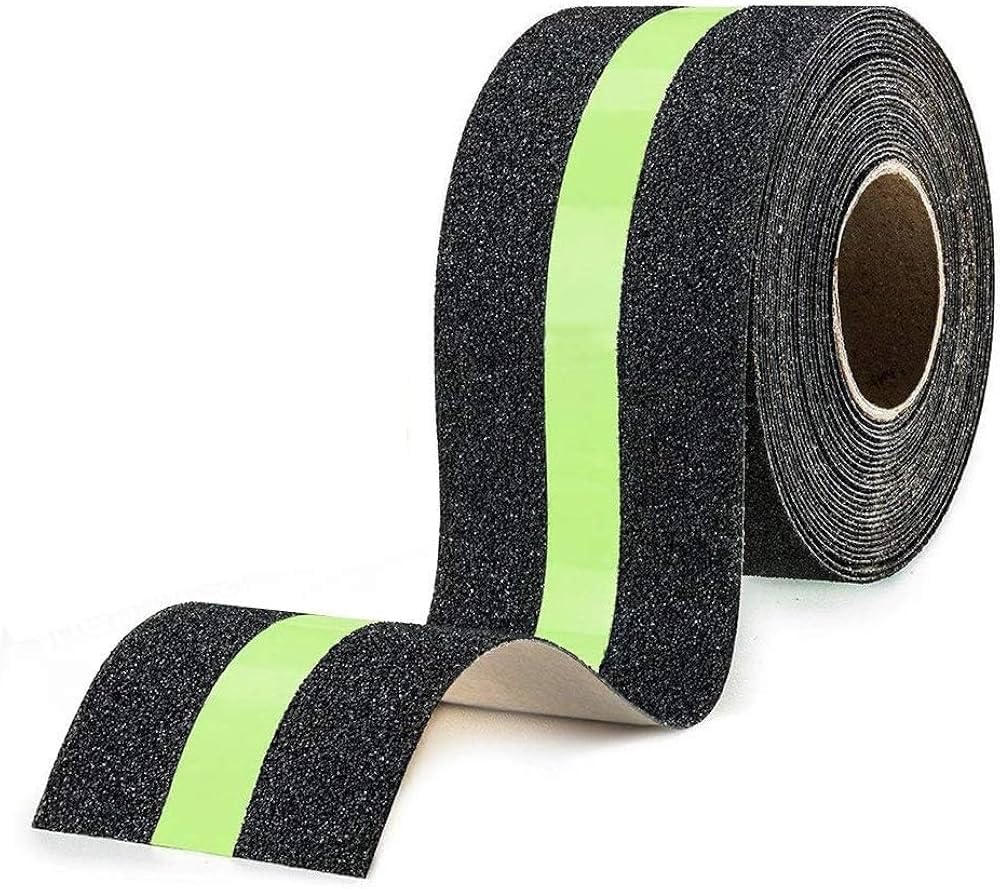 AR TAPES & PLASTICS Anti Slip Grip Tape (Size-2inch*5m) With Glow In The Dark Reduce The Risk Of Slipping Stair Tread Step And Other Slippery Surfaces. Pack of 1