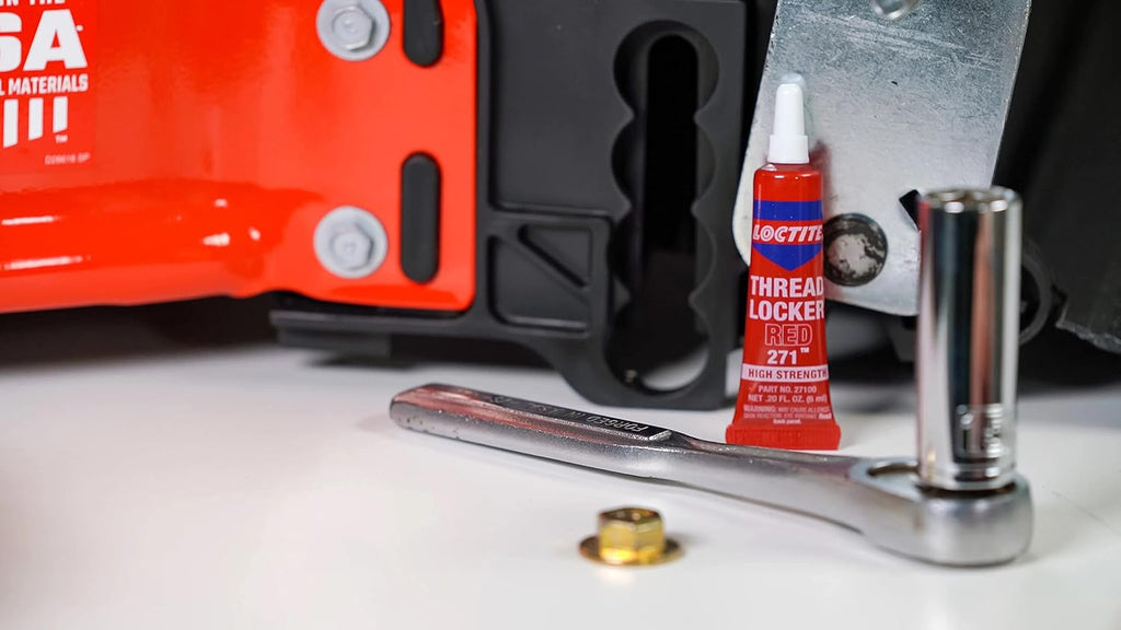 Loctite Threadlocker Red 271 locks, seals threaded fasteners permanently, prevent loosening from vibration, great for engines, machinery, vehicles for valve covers, water pumps, and alternators, 6ml