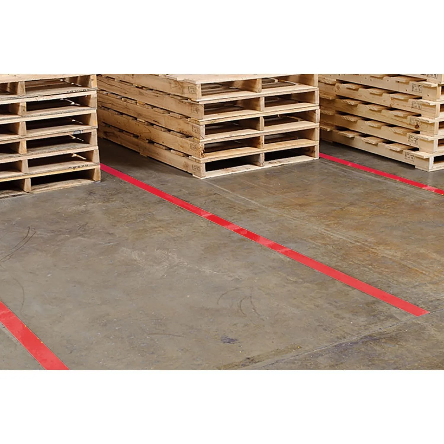 AR Floor Marking Vinyl Tape for Athletics and Social Distancing, Size-2Inch X 25 Meter (RED)