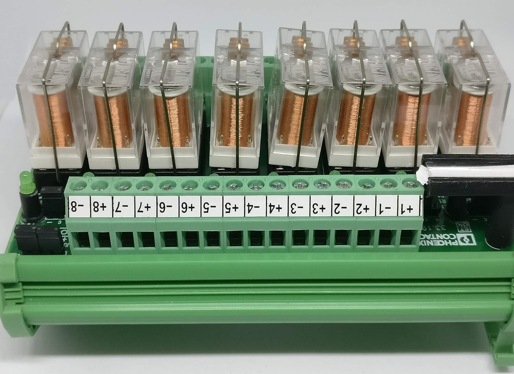 Phoenix Contact Make 8 Channel 24V 1 Changeover Relay Board with Pluggable (OEN Make)