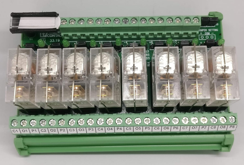 Phoenix Contact Make 8 Channel 24V 1 Changeover Relay Board with Pluggable (OEN Make)