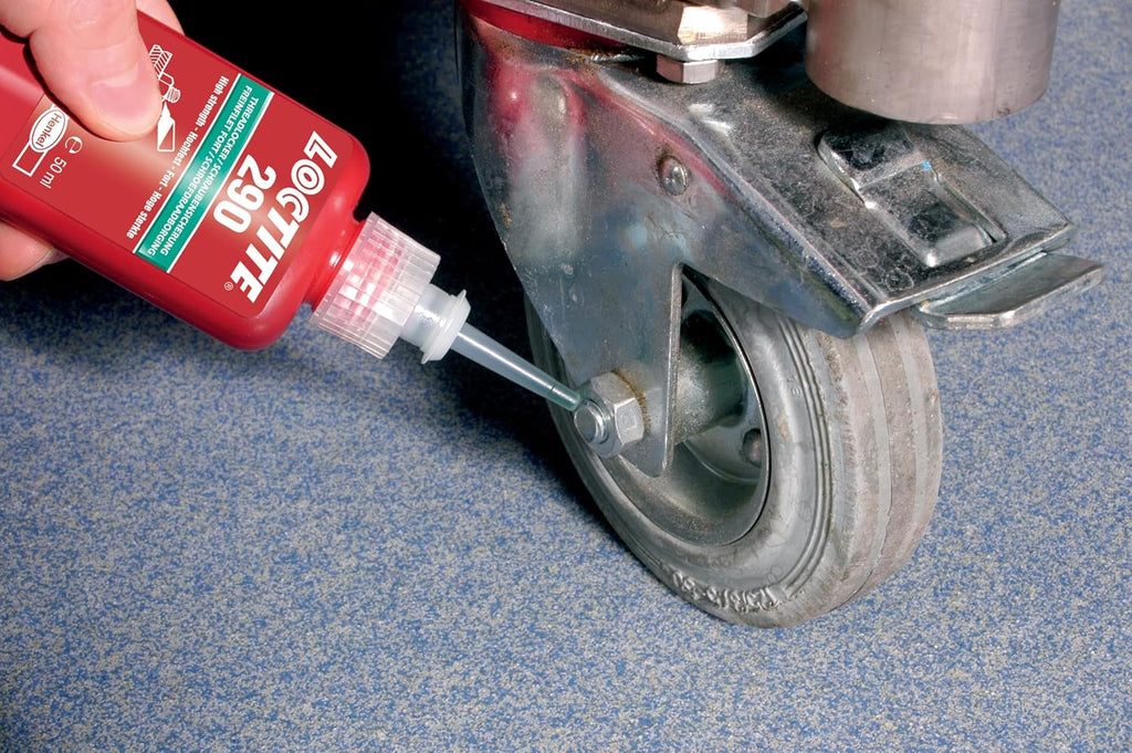Loctite 290 (50ml), Threadlocker, Green, High strength threadlock, prevention of loosening, application for pre-assemled parts, engine and vehicles, acrylic adhesive, anaerobic, seals porosity