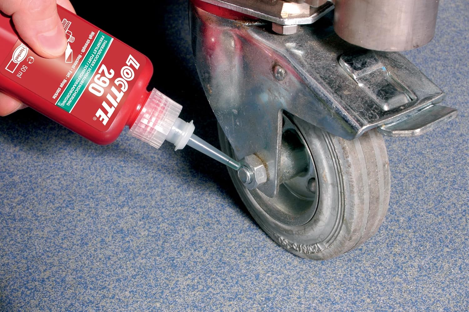 Loctite 290 (50ml), Threadlocker, Green, High strength threadlock, prevention of loosening, application for pre-assemled parts, engine and vehicles, acrylic adhesive, anaerobic, seals porosity