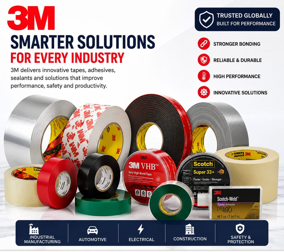 3 M Super 33+ Scoth Vinyl Electrical AR Tape Size- 19mm*20m (BLACK)